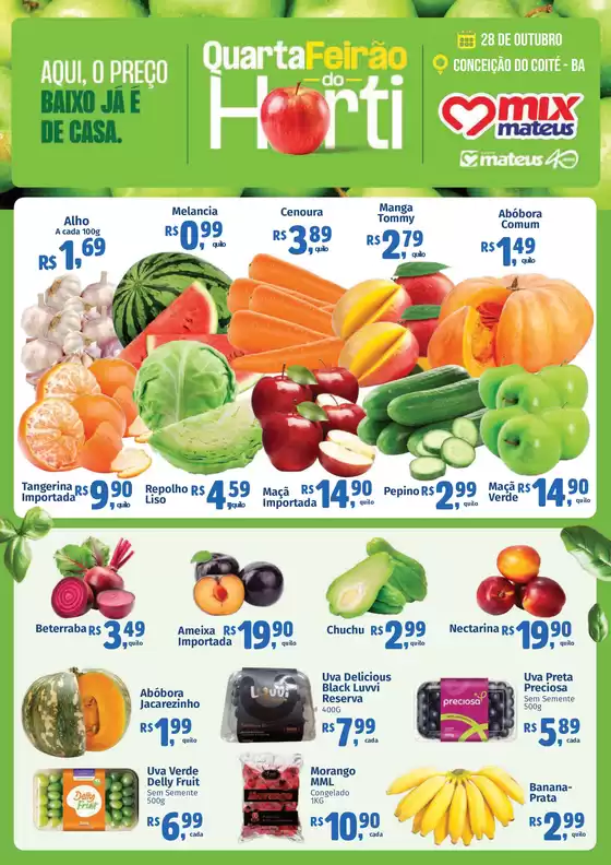 Catálogo Supermercados Mateus | Quarta do Horti | 2026-10-28T00:00:00.000Z - 2026-10-28T00:00:00.000Z