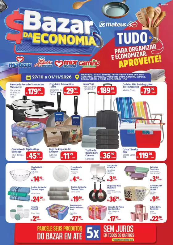 Catálogo Supermercados Mateus | Bazar da Economia | 2026-10-28T00:00:00.000Z - 2026-11-01T00:00:00.000Z