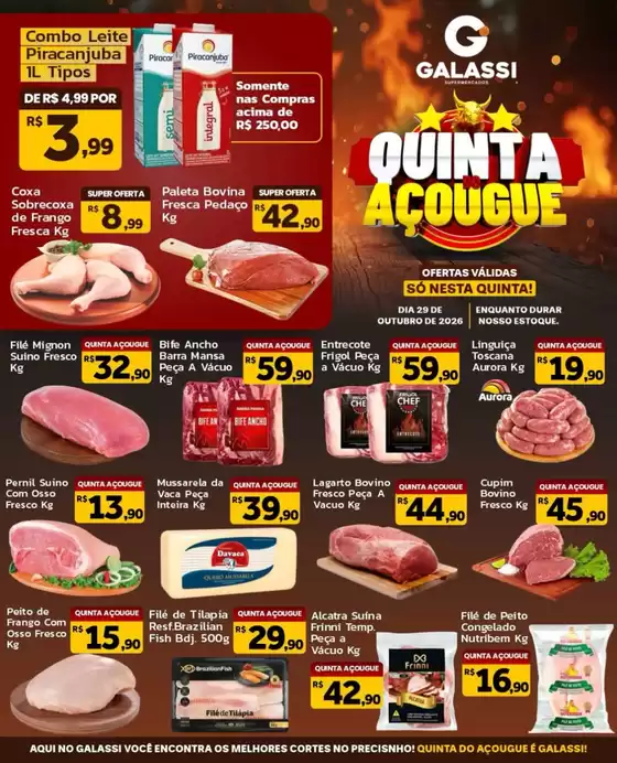 Catálogo Supermercados Galassi | QUINTA DO AÇOUGUE | 2026-10-29T00:00:00.000Z - 2026-10-29T00:00:00.000Z