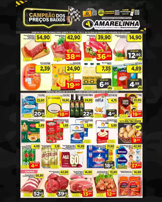 Catálogo Amarelinha Supermercados em Itapoá | CAMPEÃO DOS PREÇOS BAIXOS | 2026-10-29T00:00:00.000Z - 2026-11-01T00:00:00.000Z
