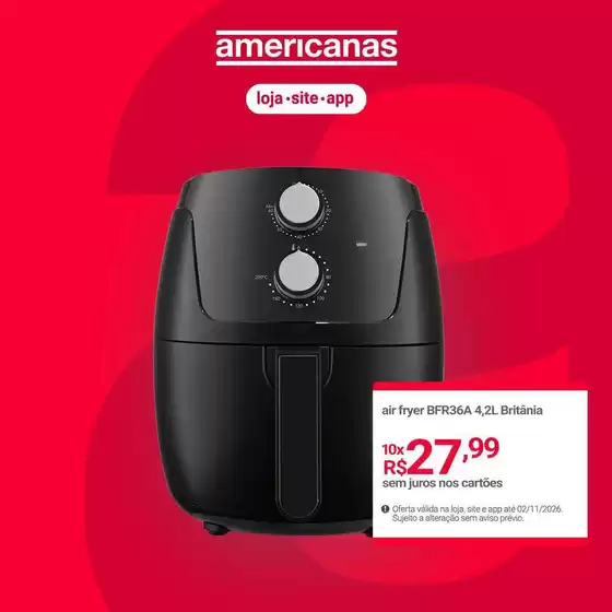 Catálogo Lojas Americanas | Melhores ofertas e descontos | 2026-10-29T00:00:00.000Z - 2026-11-02T00:00:00.000Z