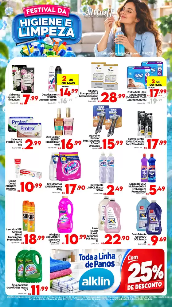 Catálogo Althoff Supermercados | Festival da Higiene e Limpeza | 2026-10-29T00:00:00.000Z - 2026-11-01T00:00:00.000Z