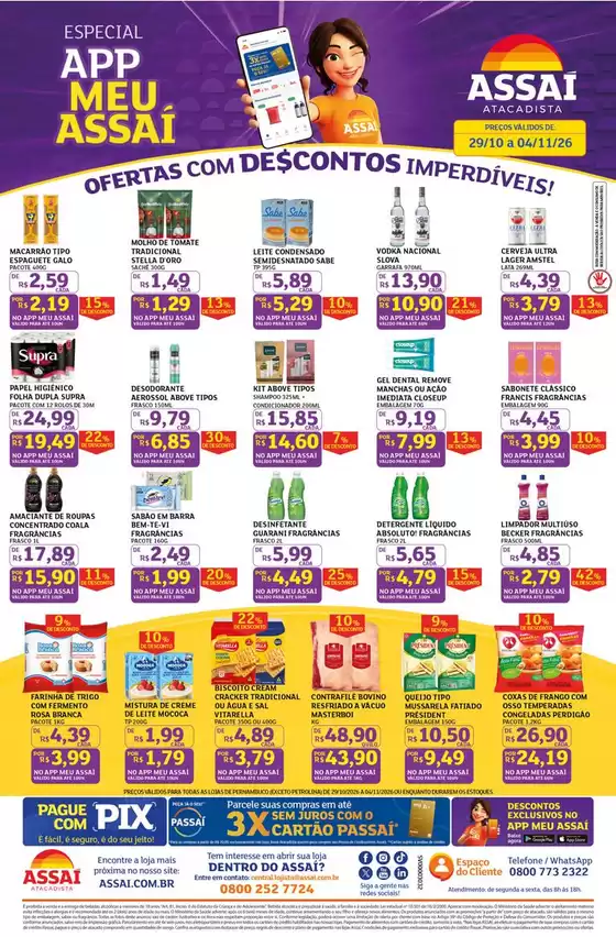 Catálogo Assaí Atacadista em Pequeri | Encarte Assaí Atacadista 174631-571 | 2026-10-29T00:00:00.000Z - 2026-11-04T00:00:00.000Z