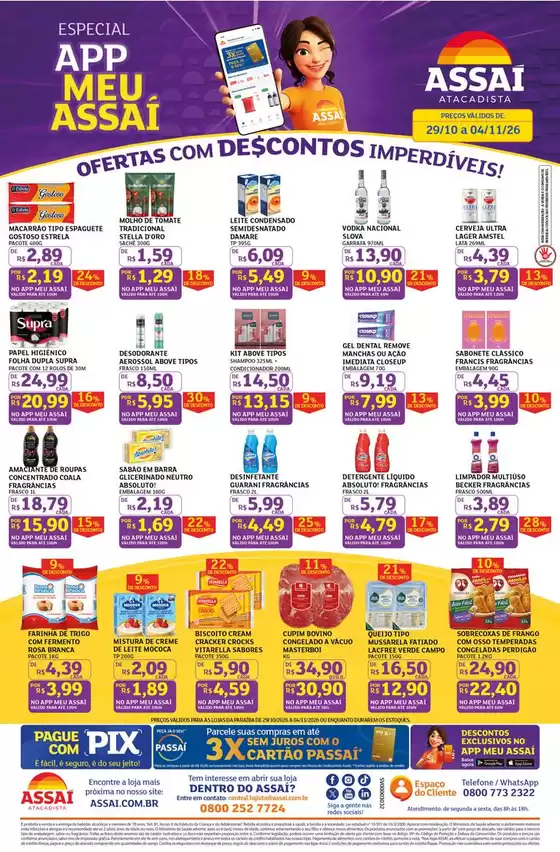 Catálogo Assaí Atacadista em Pequeri | Encarte Assaí Atacadista 174633-570 | 2026-10-29T00:00:00.000Z - 2026-11-04T00:00:00.000Z