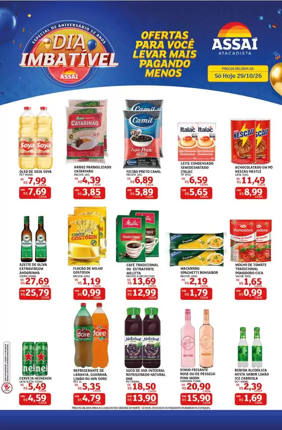 Catálogo Assaí Atacadista em Pequeri | Encarte Assaí Atacadista 174632-572 | 2026-10-29T00:00:00.000Z - 2026-10-29T00:00:00.000Z