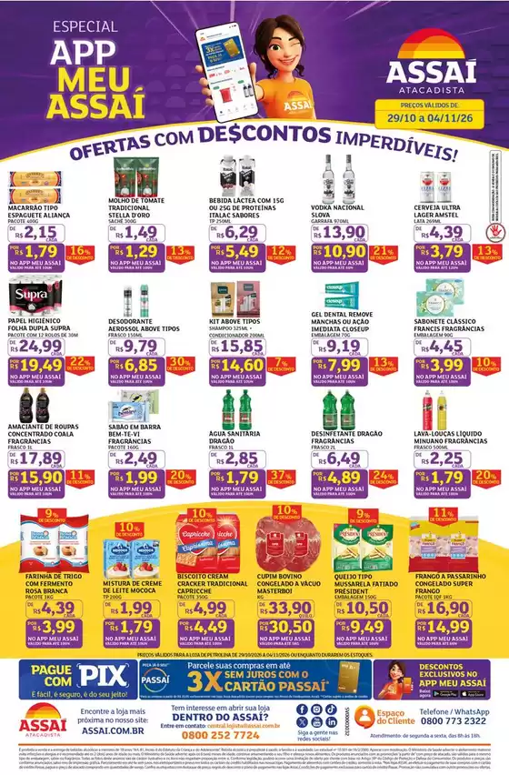 Catálogo Assaí Atacadista em Pequeri | Encarte Assaí Atacadista 174634-574 | 2026-10-29T00:00:00.000Z - 2026-11-04T00:00:00.000Z