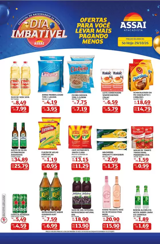 Catálogo Assaí Atacadista | Encarte Assaí Atacadista 174638-570 | 2026-10-29T00:00:00.000Z - 2026-10-29T00:00:00.000Z