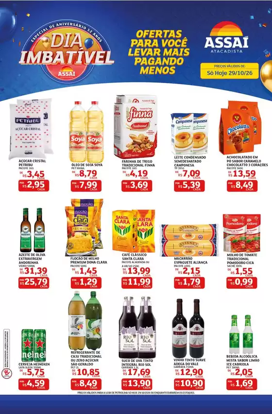 Catálogo Assaí Atacadista | Encarte Assaí Atacadista 174640-574 | 2026-10-29T00:00:00.000Z - 2026-10-29T00:00:00.000Z