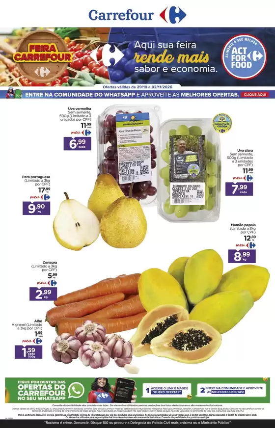 Catálogo Carrefour em Ferraz de Vasconcelos | LÂMINA EXCLUSIVA FLV | 2026-10-29T00:00:00.000Z - 2026-12-02T00:00:00.000Z