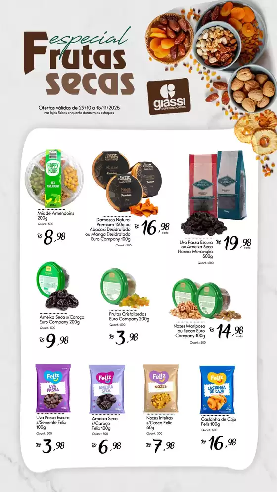 Catálogo Giassi Supermercados | Novas ofertas para descobrir | 2026-10-29T00:00:00.000Z - 2026-11-15T00:00:00.000Z