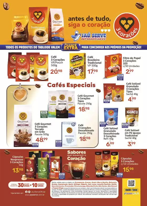 Catálogo Supermercados Jaù Serve | Especial | 2026-10-30T00:00:00.000Z - 2026-11-10T00:00:00.000Z