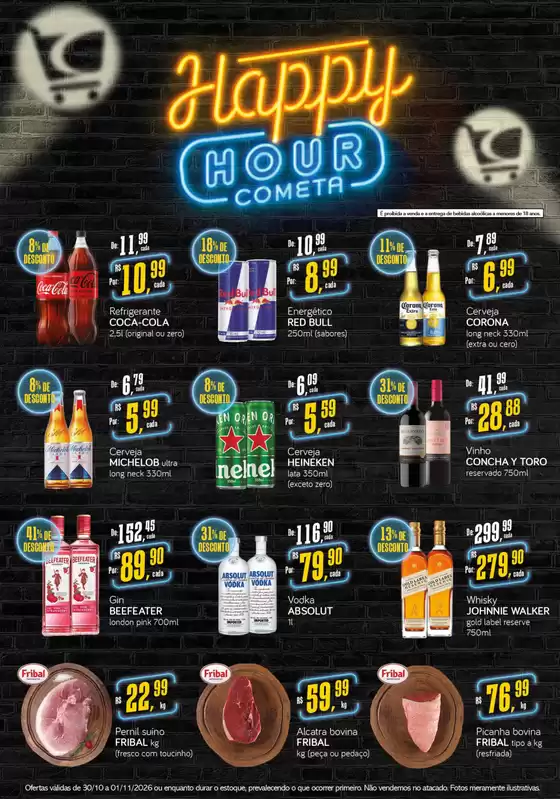 Catálogo Cometa Supermercados | HAPPY HOUR COMETA | 2026-10-30T00:00:00.000Z - 2026-11-01T00:00:00.000Z