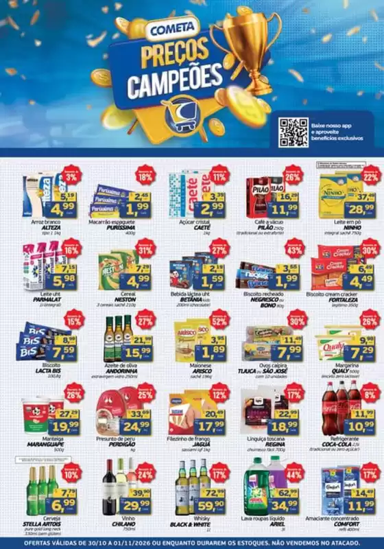 Catálogo Cometa Supermercados | PREÇOS CAMPEÕES | 2026-10-30T00:00:00.000Z - 2026-11-01T00:00:00.000Z