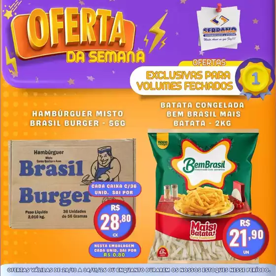Catálogo Serrano Supermercado | Nossas melhores ofertas para você | 2026-10-29T00:00:00.000Z - 2026-11-04T00:00:00.000Z