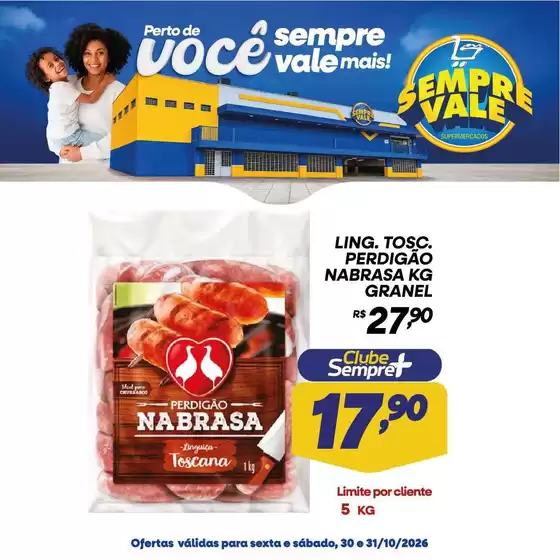 Catálogo Sempre Vale Supermercados | Ofertas exclusivas e pechinchas | 2026-10-30T00:00:00.000Z - 2026-10-31T00:00:00.000Z
