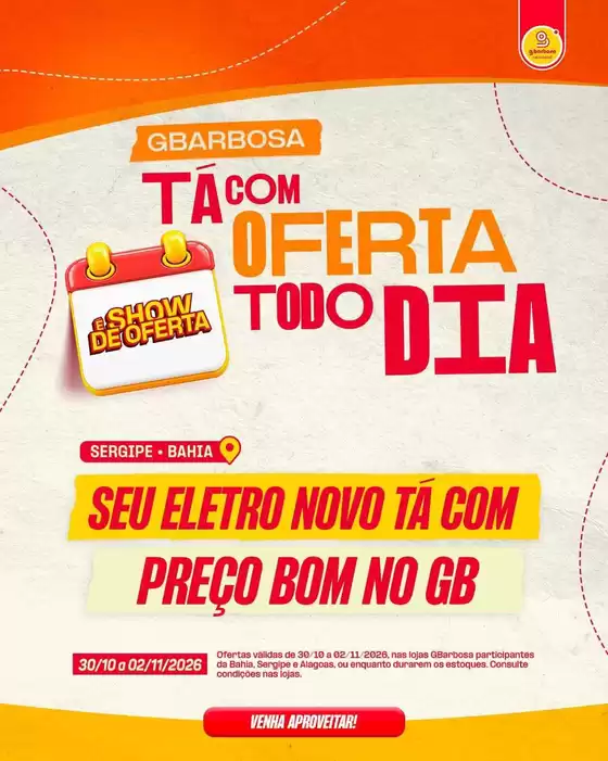 Catálogo GBarbosa em Franca | Encarte Gbarbosa | 2026-10-30T00:00:00.000Z - 2026-11-02T00:00:00.000Z