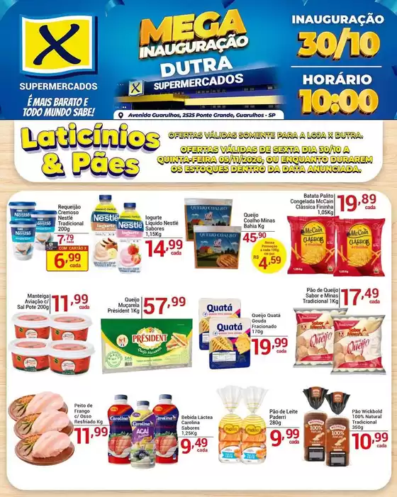 Catálogo X Supermercados | Ofertas exclusivas para nossos clientes | 2026-10-30T00:00:00.000Z - 2026-11-05T00:00:00.000Z