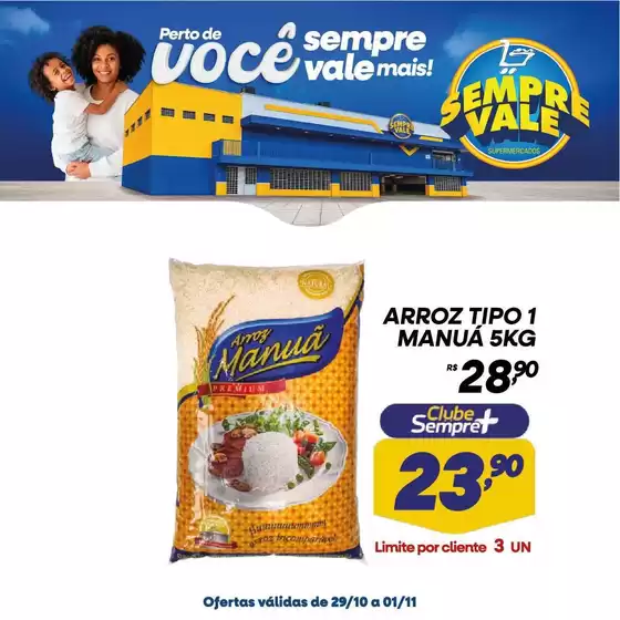 Catálogo Sempre Vale Supermercados | Ótima oferta para caçadores de pechinchas | 2026-10-29T00:00:00.000Z - 2026-11-01T00:00:00.000Z