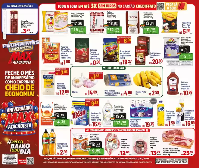 Catálogo Max Atacadista | Ótima oferta para todos os clientes | 2026-10-30T00:00:00.000Z - 2026-10-31T00:00:00.000Z