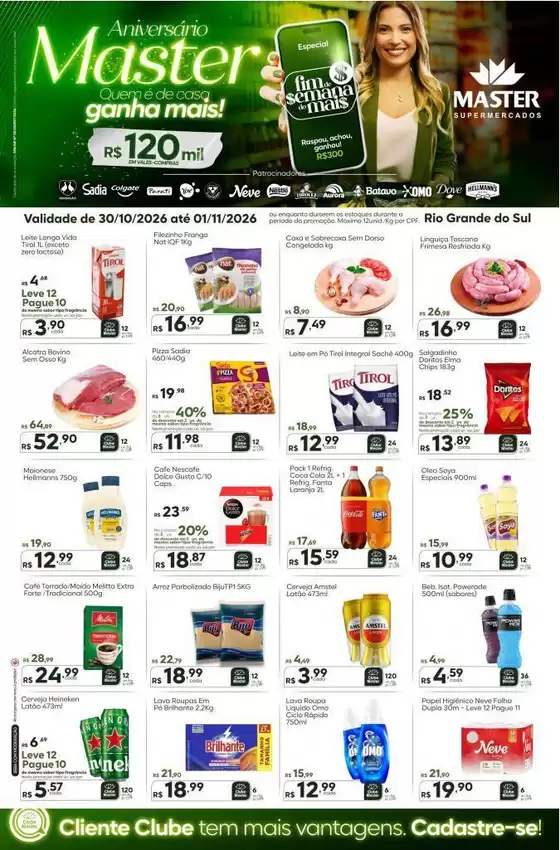 Catálogo Master Supermercados | Final de semana RS | 2026-10-30T00:00:00.000Z - 2026-11-01T00:00:00.000Z