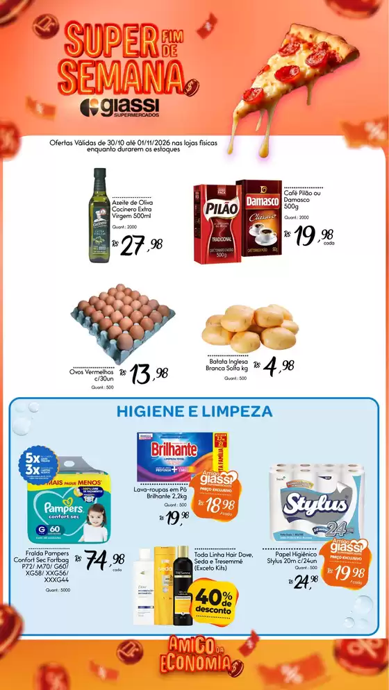 Catálogo Giassi Supermercados | Encarte Giassi Supermercados | 2026-10-30T00:00:00.000Z - 2026-11-01T00:00:00.000Z